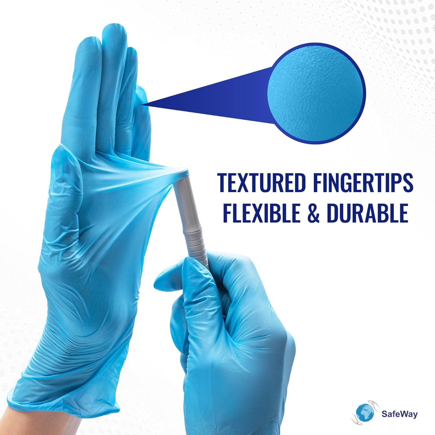 Premium Nitrile-Vinyl Blended Disposable Gloves(Blue) - 1000 Count