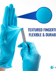 Premium Nitrile-Vinyl Blended Disposable Gloves(Blue) - 1000 Count